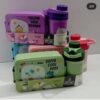 Boîte à lunch avec compartiments et bouteille d'eau pour enfants