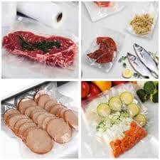 Lot de 100 sacs à sceller sous vide gaufres  17x25cm