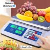 balance de cuisine 40 Balance Électronique avec Écran LCD - Jusqu'à 40 kg, Poids