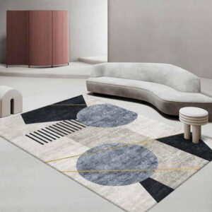 Tapis 3D Moderne Abstrait – Design Contemporain et Élégant (3x2m)