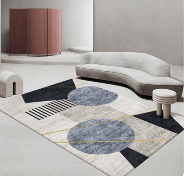 Tapis 3D Moderne Abstrait – Design Contemporain et Élégant (3x2m)